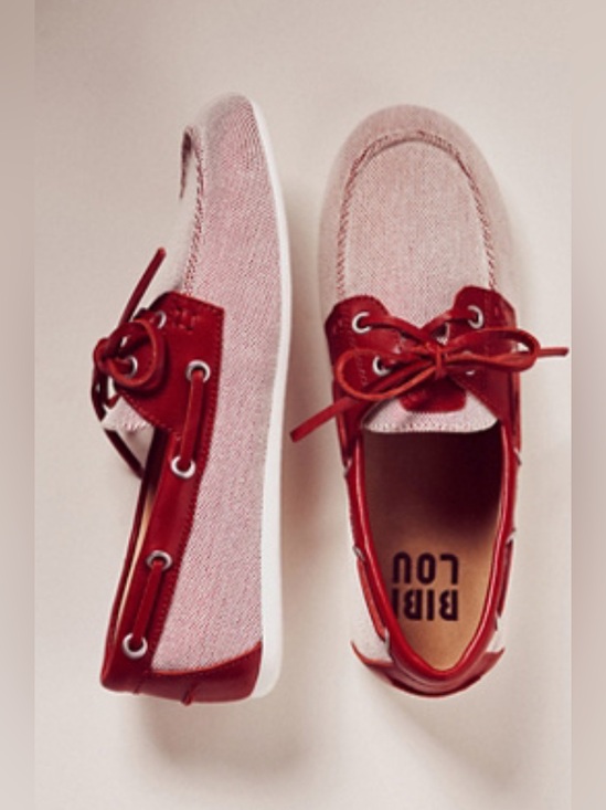 Bibilou Shoes - NWOB Anthropologie Bibi Lou boat shoes size 9/40 classy sailor preppy Nantucket